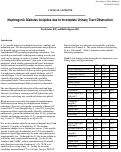 Cover page: Nephrogenic Diabetes Insipidus due to Incomplete Urinary Tract Obstruction