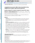 Cover page: Longitudinal assessment of MRI in hip osteoarthritis using SHOMRI and correlation with clinical progression