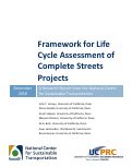 Cover page: Framework for Life Cycle Assessment of Complete Streets Projects
