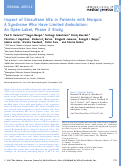 Cover page: Impact of elosulfase alfa in patients with morquio A syndrome who have limited ambulation: An open‐label, phase 2 study