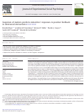 Cover page: Suspicion of motives predicts minorities' responses to positive feedback in interracial interactions