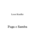 Cover page: Fuga e Samba