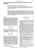 Cover page: Temperature dependence of the rate constant and product channels for the bromine oxide + chlorine oxide reaction