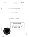 Cover page: PIPE DIFFUSION IN MAGNESIUM OXIDE