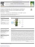 Cover page: Formation of biologically active benzodiazepine metabolites in Arabidopsis thaliana cell cultures and vegetable plants under hydroponic conditions.