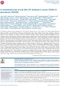 Cover page: A randomised trial of anti-GM-CSF otilimab in severe COVID-19 pneumonia (OSCAR).