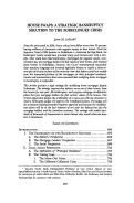 Cover page: HOUSE SWAPS: A STRATEGIC BANKRUPTCY SOLUTION TO THE FORECLOSURE CRISIS