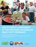 Cover page: Health Impact Assessment of the Proposed Los Angeles Wage Theft Ordinance