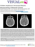 Cover page: Viridans streptococci Intracranial Abscess Masquerading as Metastatic Disease