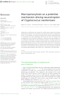 Cover page: Macropinocytosis as a potential mechanism driving neurotropism of Cryptococcus neoformans