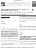 Cover page: Almost half of women with endometrial cancer or hyperplasia do not know that obesity affects their cancer risk