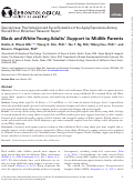 Cover page: Black and White Young Adults' Support to Midlife Parents.