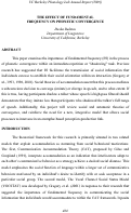 Cover page: The Effect of Fundamental Frequency on Phonetic Convergence