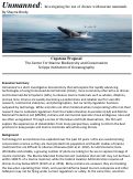 Cover page: Unmanned: Investigating the Use of Drones with Marine Mammals