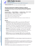 Cover page: Parsing components of auditory predictive coding in schizophrenia using a roving standard mismatch negativity paradigm.