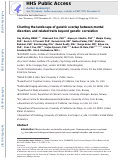 Cover page: Charting the Landscape of Genetic Overlap Between Mental Disorders and Related Traits Beyond Genetic Correlation.