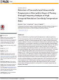 Cover page: Detection of Successful and Unsuccessful Pregnancies in Mice within Hours of Pairing through Frequency Analysis of High Temporal Resolution Core Body Temperature Data