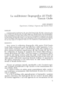 Cover page: La suddivisione fitogeografica del Friuli-Venezia Giulia