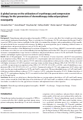 Cover page: A global survey on the utilization of cryotherapy and compression therapy for the prevention of chemotherapy-induced peripheral neuropathy