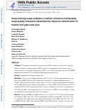 Cover page: Deep Learning Image Analysis of Optical Coherence Tomography Angiography Measured Vessel Density Improves Classification of Healthy and Glaucoma Eyes