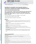 Cover page: Ramelteon for Prevention of Postoperative Delirium: A Randomized Controlled Trial in Patients Undergoing Elective Pulmonary Thromboendarterectomy.