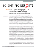 Cover page: Two-Layer Elastographic 3-D Traction Force Microscopy