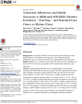 Cover page: Treatment Adherence and Health Outcomes in MSM with HIV/AIDS: Patients Enrolled in “One-Stop” and Standard Care Clinics in Wuhan China