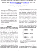 Cover page: A New Model of Statistical Learning: Trajectories Through Perceptual Similarity Space