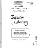 Cover page: THE HIGHER FLUORIDES OF PLUTONIUM