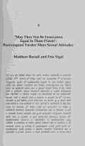 Cover page: "May They Not Be Fornicators Equal to These Priests": Postconquest Yucatec Maya Sexual Attitudes
