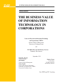 Cover page: The Business Value of Information Technology in Corporations