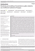 Cover page: Monitoring and modeling of household air quality related to use of different Cookfuels in Paraguay