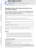 Cover page: Managing EEG studies: How to prepare and what to do once data collection has begun