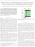 Cover page: Fully-depleted, back-illuminated charge-coupled devices fabricated on high-resistivity 
silicon