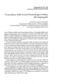 Cover page: Il contributo della Società Entomologica Italiana alla biogeografia