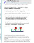 Cover page: Electrochemical Quantification of Glycated and Non-glycated Human Serum Albumin in Synthetic Urine