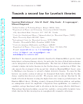 Cover page: Towards a second law for Lovelock theories