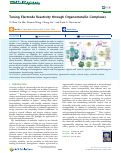 Cover page: Tuning Electrode Reactivity through Organometallic Complexes