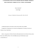 Cover page: A LONGITUDINAL TEST OF SOCIAL DISORGANIZATION THEORY: FEEDBACK EFFECTS AMONG COHESION, SOCIAL CONTROL, AND DISORDER*