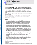 Cover page: Accuracy of WatchPAT for the Diagnosis of Obstructive Sleep Apnea in Patients with Chronic Obstructive Pulmonary Disease