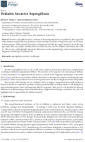 Cover page: Pediatric Invasive Aspergillosis