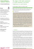 Cover page: The impact of the built environment on health behaviours and disease transmission in social systems