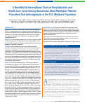 Cover page: A Real-World Observational Study of Hospitalization and Health Care Costs Among Nonvalvular Atrial Fibrillation Patients Prescribed Oral Anticoagulants in the U.S. Medicare Population.