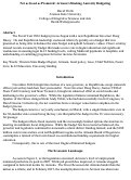 Cover page: Not as Good as Promoted: Arizona’s Hashtag Austerity Budgeting