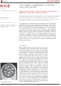 Cover page: Serial snapshot crystallography for materials science with SwissFEL