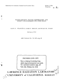 Cover page: WATER CONTENT, FICTIVE TEMPERATURE, AND DENSITY RELATIONSHIPS FOR FUSED SILICA