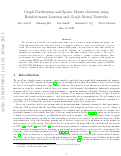 Cover page: Graph Partitioning and Sparse Matrix Ordering using Reinforcement Learning and Graph Neural Networks