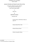 Cover page: American Federalism and National Security Policy in Cities