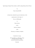 Cover page: Spatiotemporal Signal Characteristics and Processing During Natural Vision