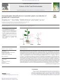 Cover page: Acetaminophen detoxification in cucumber plants via induction of glutathione S-transferases.